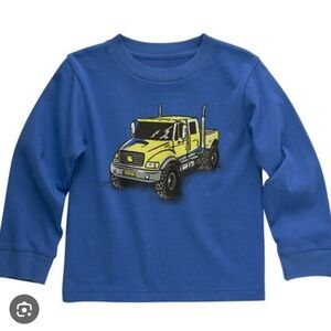 Carhartt Blue Long Sleeve Tee with Yellow Truck